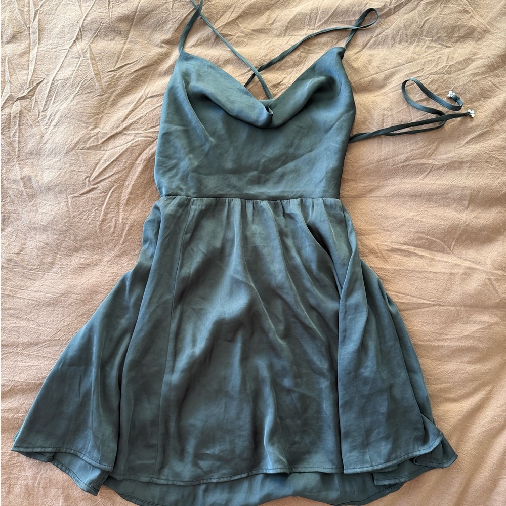 Elegant Black Strappy Mini Dress